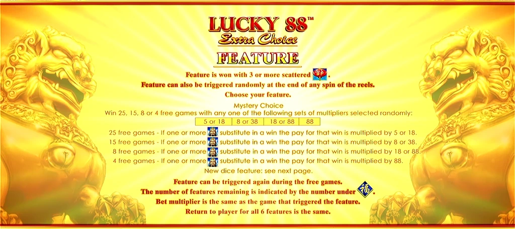 Lucky 88 Extra Choice